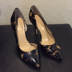 Ann Taylor printed pointy heels